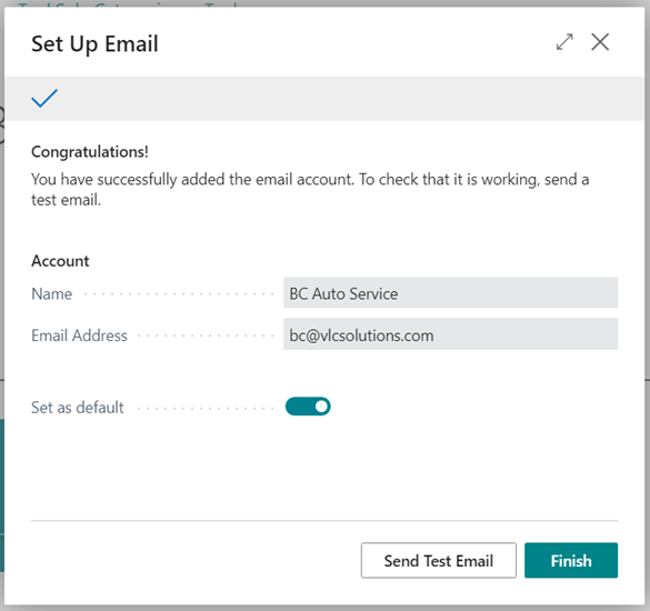 Setup Email